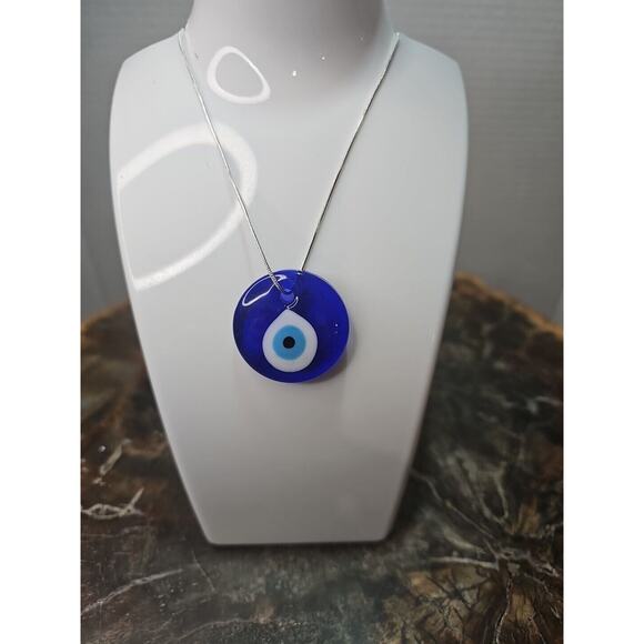 Evil Eye Necklace 925 Silver Chain Protection/Good Luck - Picture 5 of 10